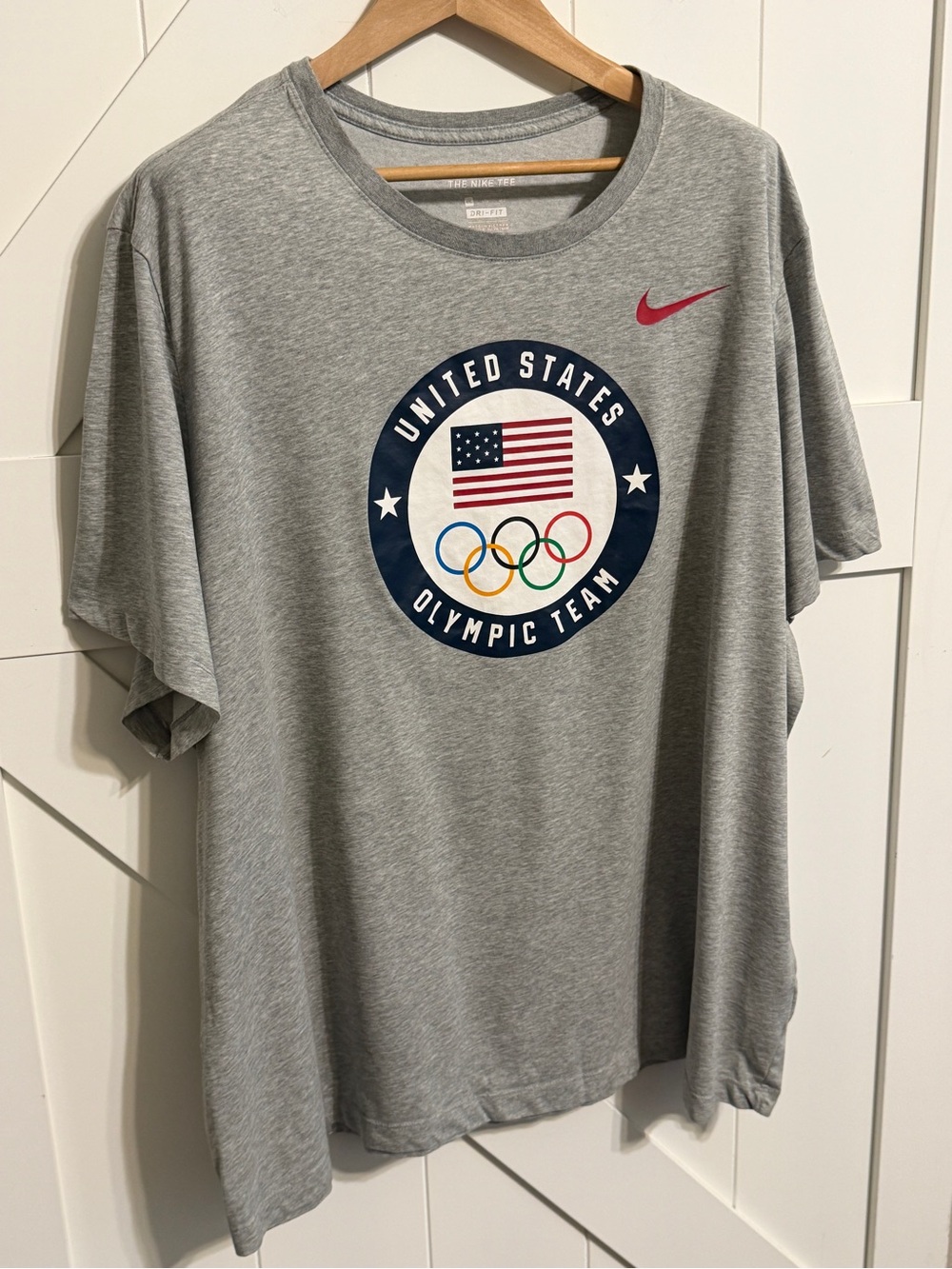 Nike Team USA Olympic Team Dri-FIT T-Shirt Men’s 4XL Gray USA Olympics
